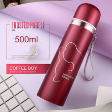 Load image into Gallery viewer, 500 Ml Bullet Thermos Bottle Cute Bear